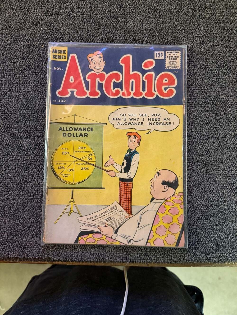 Archie Series No. 132 Comic Book (November 1962)